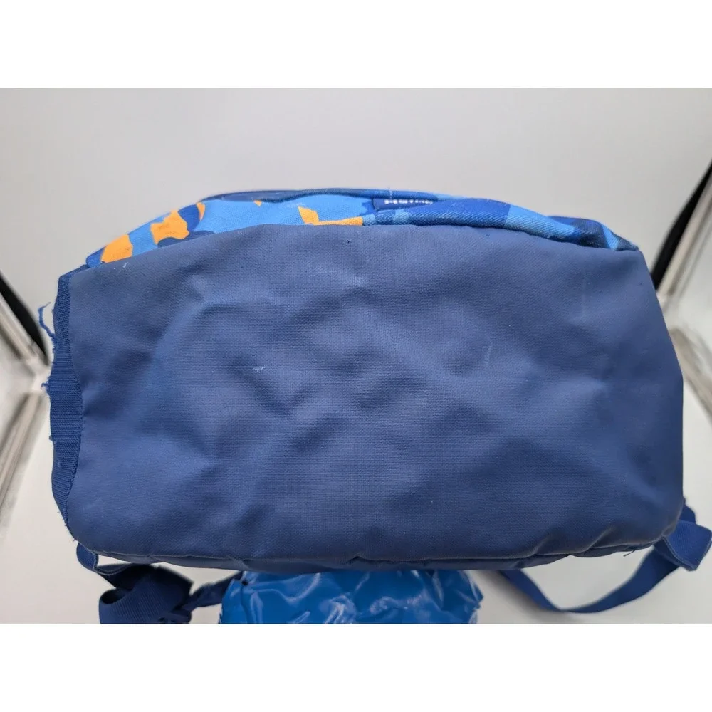 Under Armour Storm Backpack Blue Orange Camo School Sports Bag Bungee Cord
